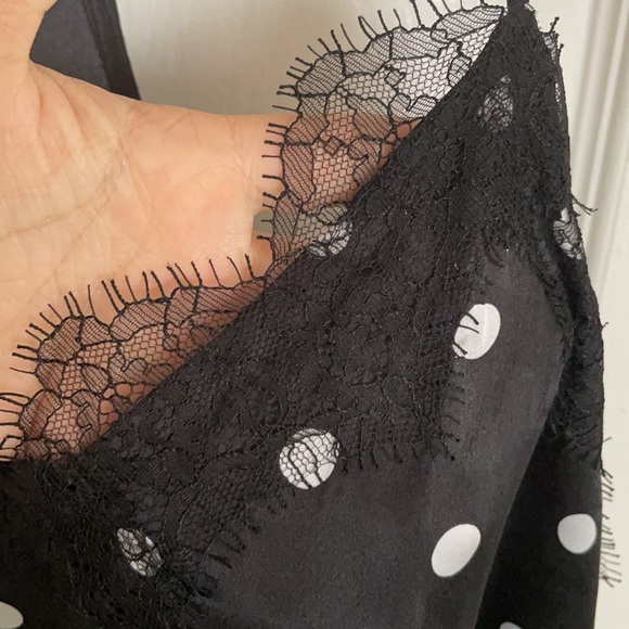 CAMI NYC Race Black Silk Cami Polka Dot - Picture 6 of 6